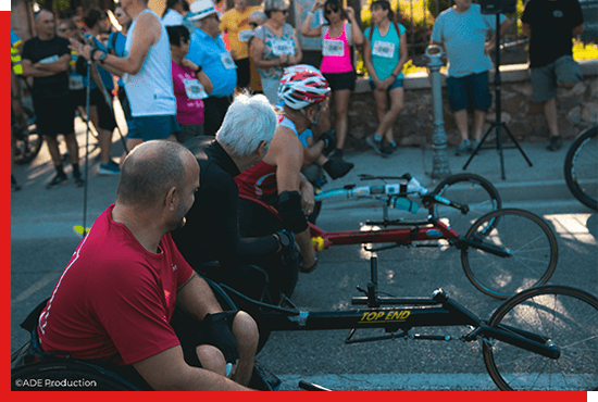 Départ handisport de The Blood Run